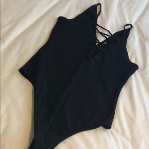 Express lace up bodysuit